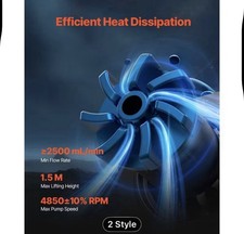 VEVOR 240mm Liquid CPU Cooler w LCD Display | Dual Fan AIO 2