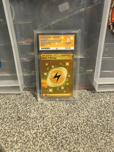 Pokémon TCG Basic Lightning Energy Scarlet Violet Hyper Rare Card 257/198 ACE 8