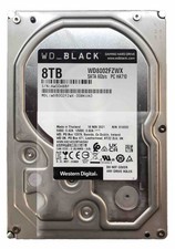 WD Black WD8002FZWX | 8TB @ 7.2K | 128MB SATA-III 6Gb/s | 3.5" HDD | Low Hours