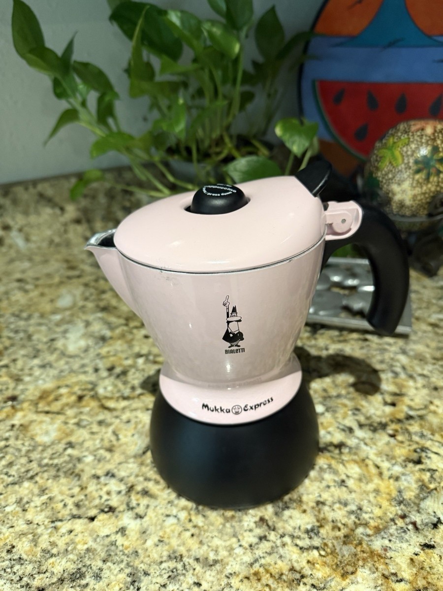 Rare Pink Bialetti Mukka Express Latte Lovers' Dream! Italian