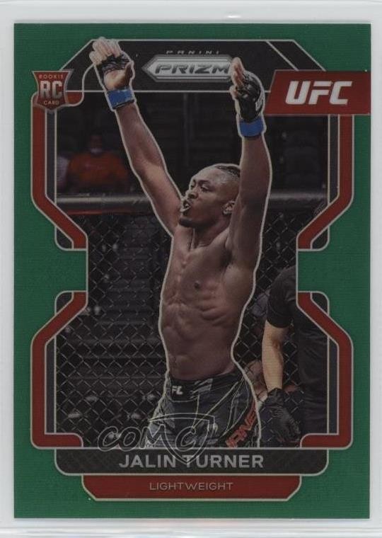 2022 Panini Prizm UFC Green Prizm Jalin Turner #164 16ad