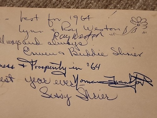 Ambassador Owners VIP TABLE NEW YEARS EVE 1963 - 1964 Cocoanut Grove Nightclub - Picture 17 of 19