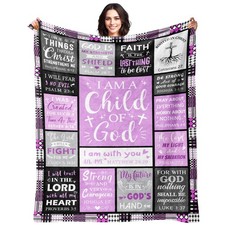 Baptism Gifts Girl Christian Women I Am Child Of God Blanket 60x80 Inch