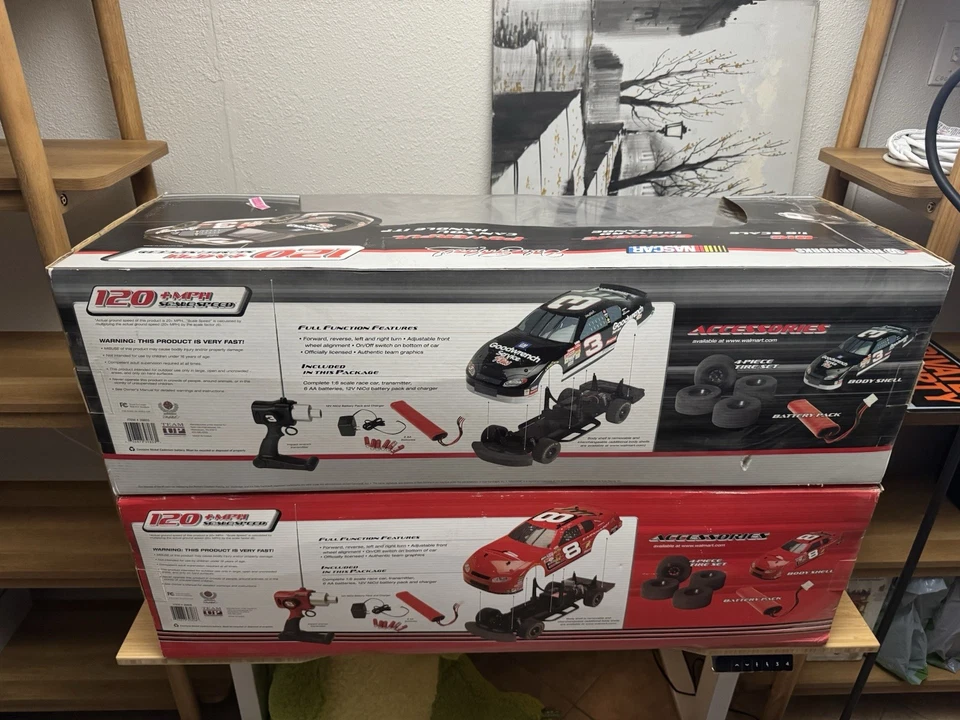 Dale Earnhardt &JR 1:6 scale remote control car, original packaging, never used! - Image 3 of 4