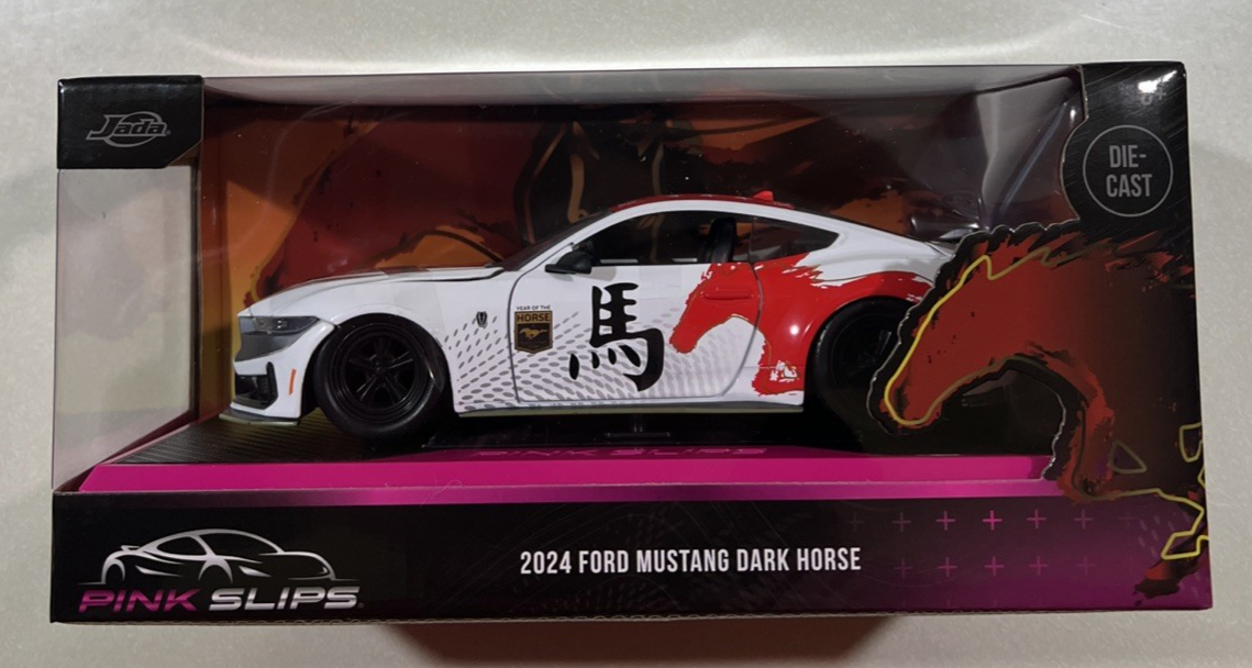 NEW 2026 Jada Pink Slips Series 2024 FORD MUSTANG DARK HORSE White