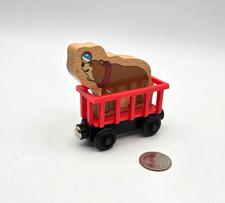 Thomas Friends Wooden Railway Tank Train - Red Circus Car w/ Bear Animal