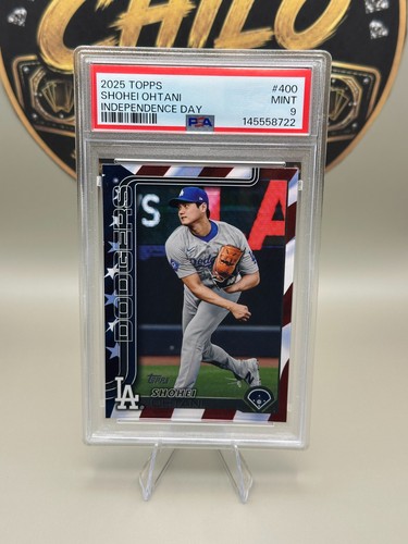 2025 Topps Series 2 Shohei Ohtani #400 Independence Day 59/76 PSA 9