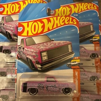 Hot Wheels 2026 Case K '83  Silverado Black Widow PINK!! IN HAND!  BAD CARD! 