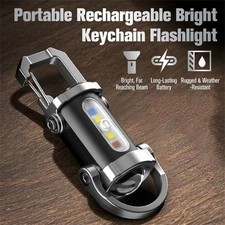 Embedded Mode AE Keychain Flashlight, Portable Rechargeable Super Bright Design