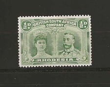 RHODESIA 1910/13 SG 119 1/2d Yellow-Green MINT 
