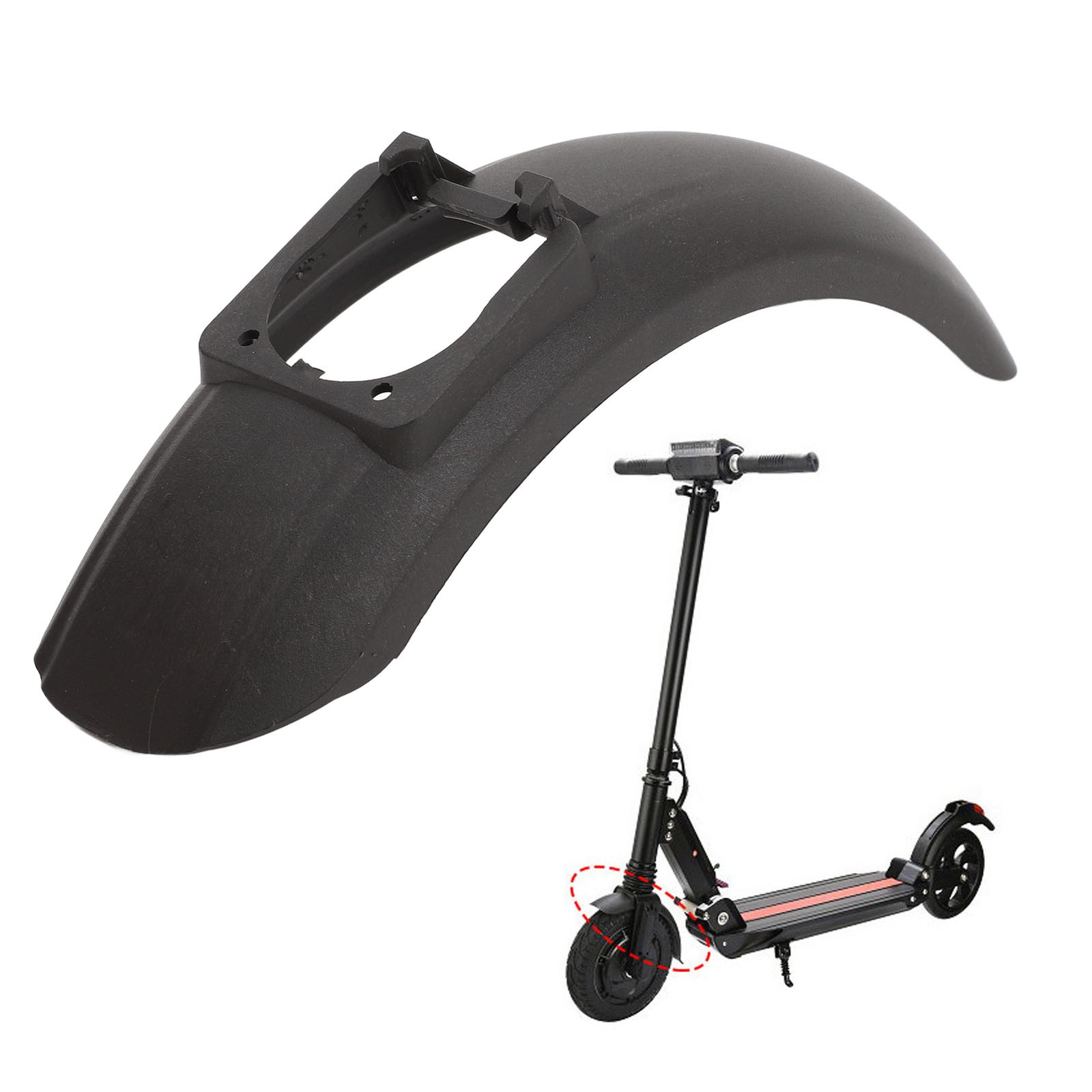 HOT 8in Electric Scooter Front Mudguard Flexible Mud Guard Repair Replacement BJ