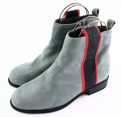 Stiefel Gr. 37 Grau Damen Boots Freizeitschuhe R-Ware RPW