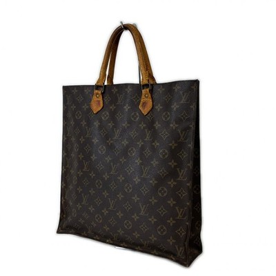 LOUIS VUITTON Sac Plat Tote Bag M51140 Monogram canvas Brown
