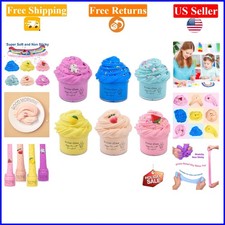 6 Pack Scented Slime Kit with Watermelon, Unicorn, Blue, Peach, 60ml Each