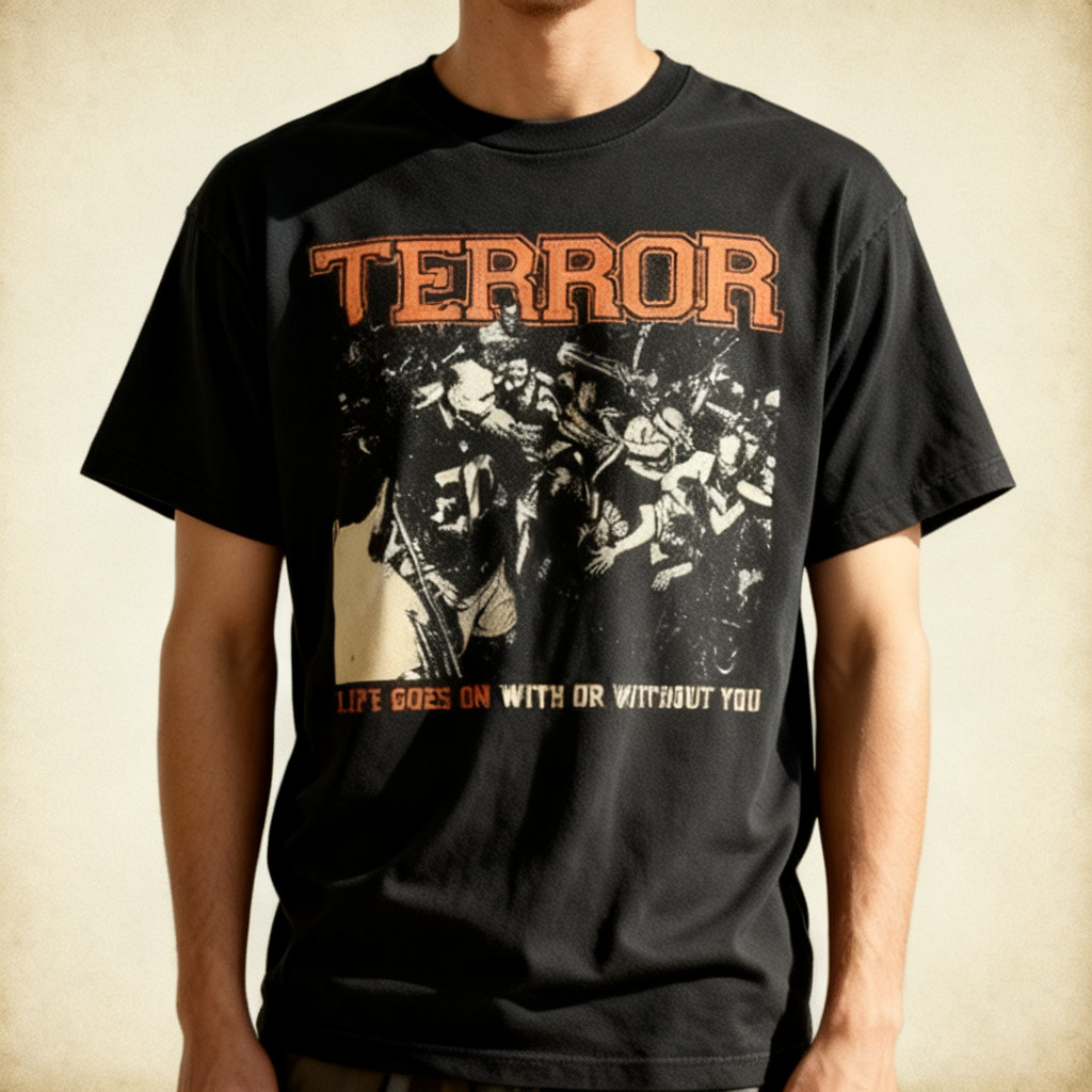 Retro Band Terror Short Sleeve Unisex All Size Nwt View 2