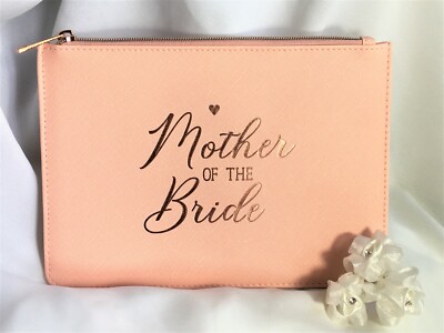 BRAUTMUTTER GESCHENK KOSMETIKTASCHE IN ROSA/ROSÉGOLD ANDERE VERFÜGBAR