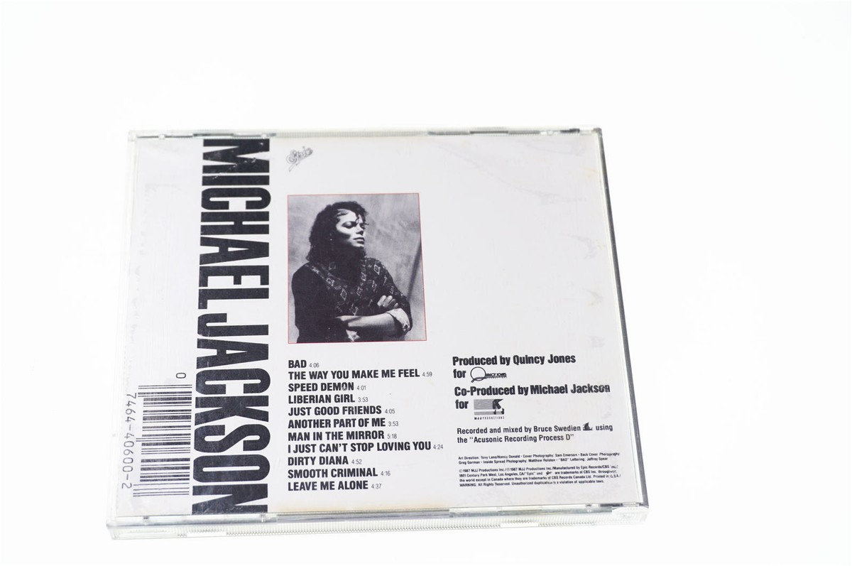 Michael Jackson - Bad 074644060027 CD A11722 | eBay