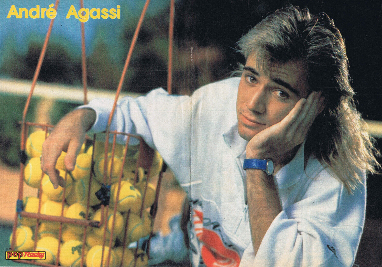 Image of Andre Agassi Poster aus Sammlung für 90er Jahre Party Tennis Champ Pop Rocky