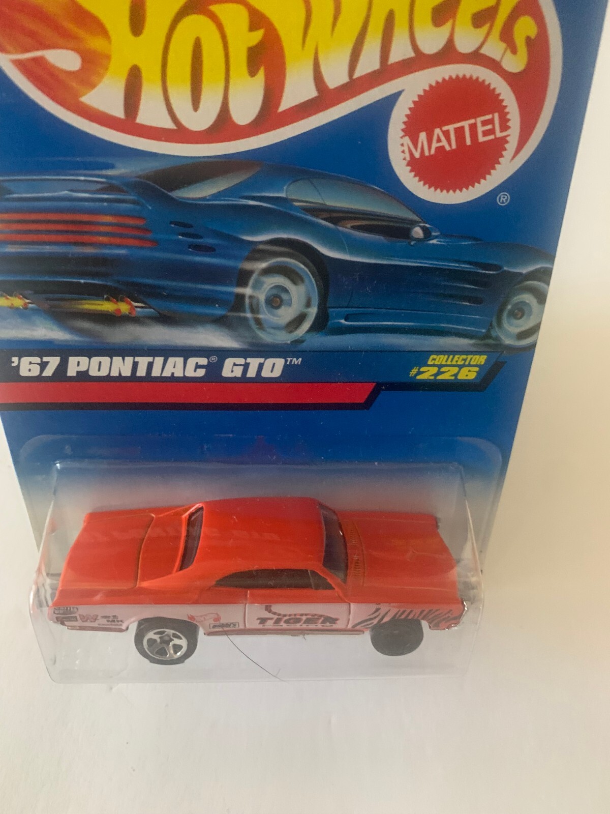 Hot Wheels 1967 Pontiac GTO Orange 1:64 Scale Die-Cast Car (#226 Basic Series)