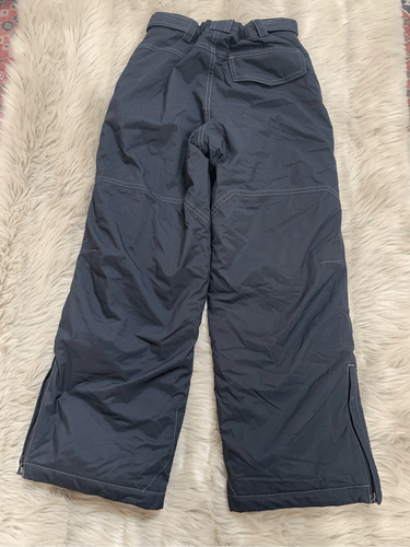 L.L. Bean Snow Pants Youth Kids Black Insulated Nylon Snowboard Ski Winter Size - Picture 2 of 10