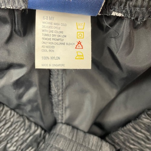 VTG Nike Men's 100% Nylon Stretch Waist Track Pants Black • Large - Picture 5 of 9