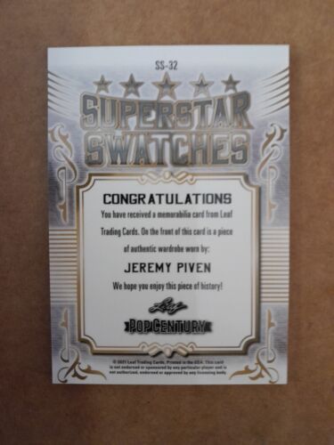 Jeremy Piven /80 Bronze Wardrobe Card 2021 Leaf Pop Century SS-32 Entourage - Picture 2 of 2