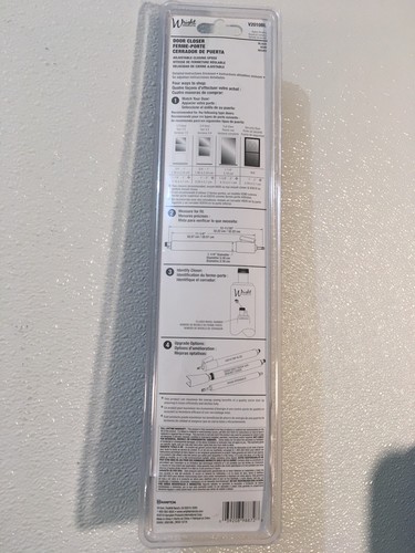 Wright ~ TAP-N-GO ~ V2010BL ~ Pneumatic Storm/Screen Door Holder/Closer~ Black - Picture 2 of 9