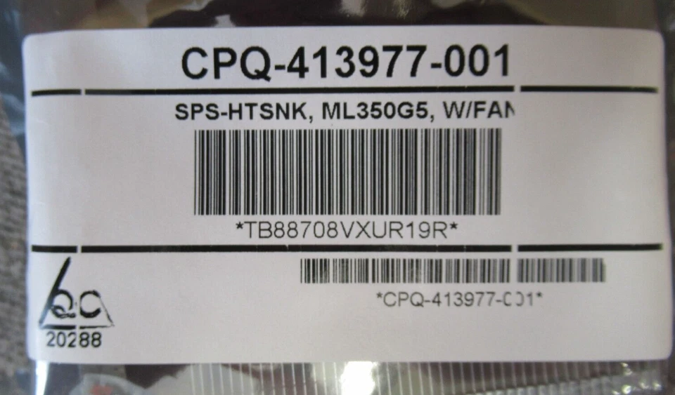 New HP 411354-001 413977-001 ProLiant ML350 G5 Internal CPU Heatsink with Fan - Image 4 of 4