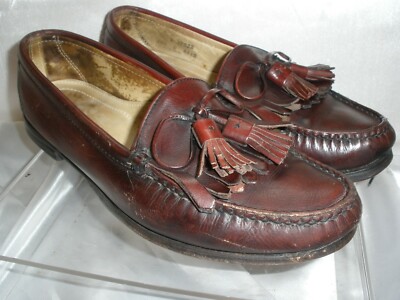 Cole Haan Classic Men\'s Tassel Loafers in Burgundy Vintage Cole Haan Men main image 4