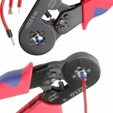 Ratchet Ferrule Crimper Pliers Crimping Tool Cable Electrical Wire Terminals Kit