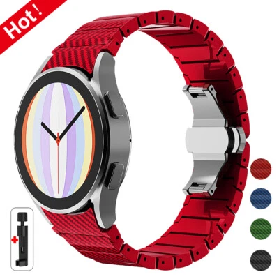 Carbon Fiber Band For Samsung Galaxy Watch 7 6 5 4 40/44MM 6Classic 43/47mm 5Pro