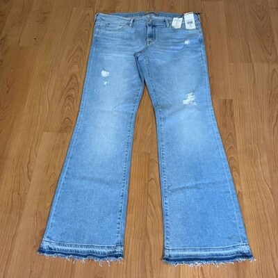 For All Mankind Original Bootcut Raw Hem Luxe Vintage Jeans Size 32