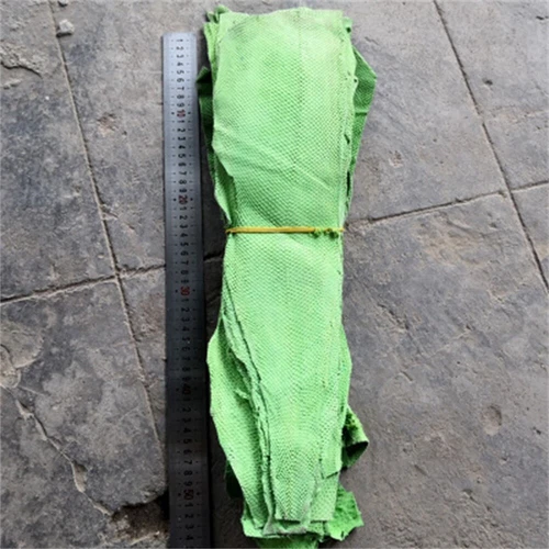 2xGenuine Salmon Fish Skin Leather Salmon Fish Hide Material Leather Craft Pelt - Picture 3 of 43