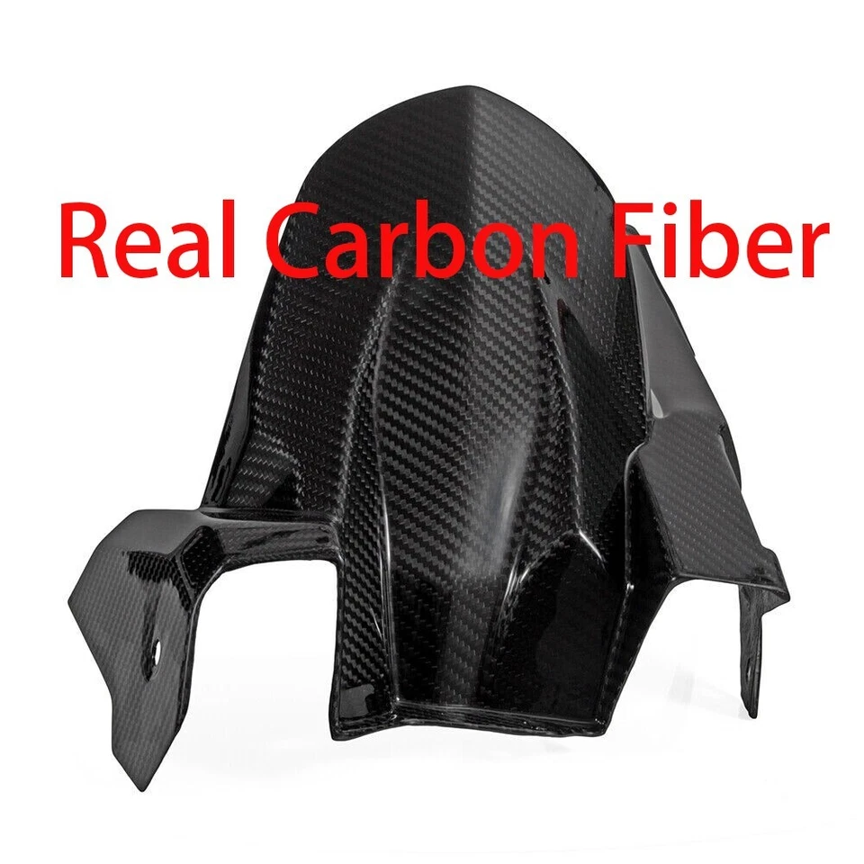 Guardabarros guardabarros abrazador trasero 100 % fibra de carbono real para 2024 2025 Ninj 500 Z500 Foto 3 de 4