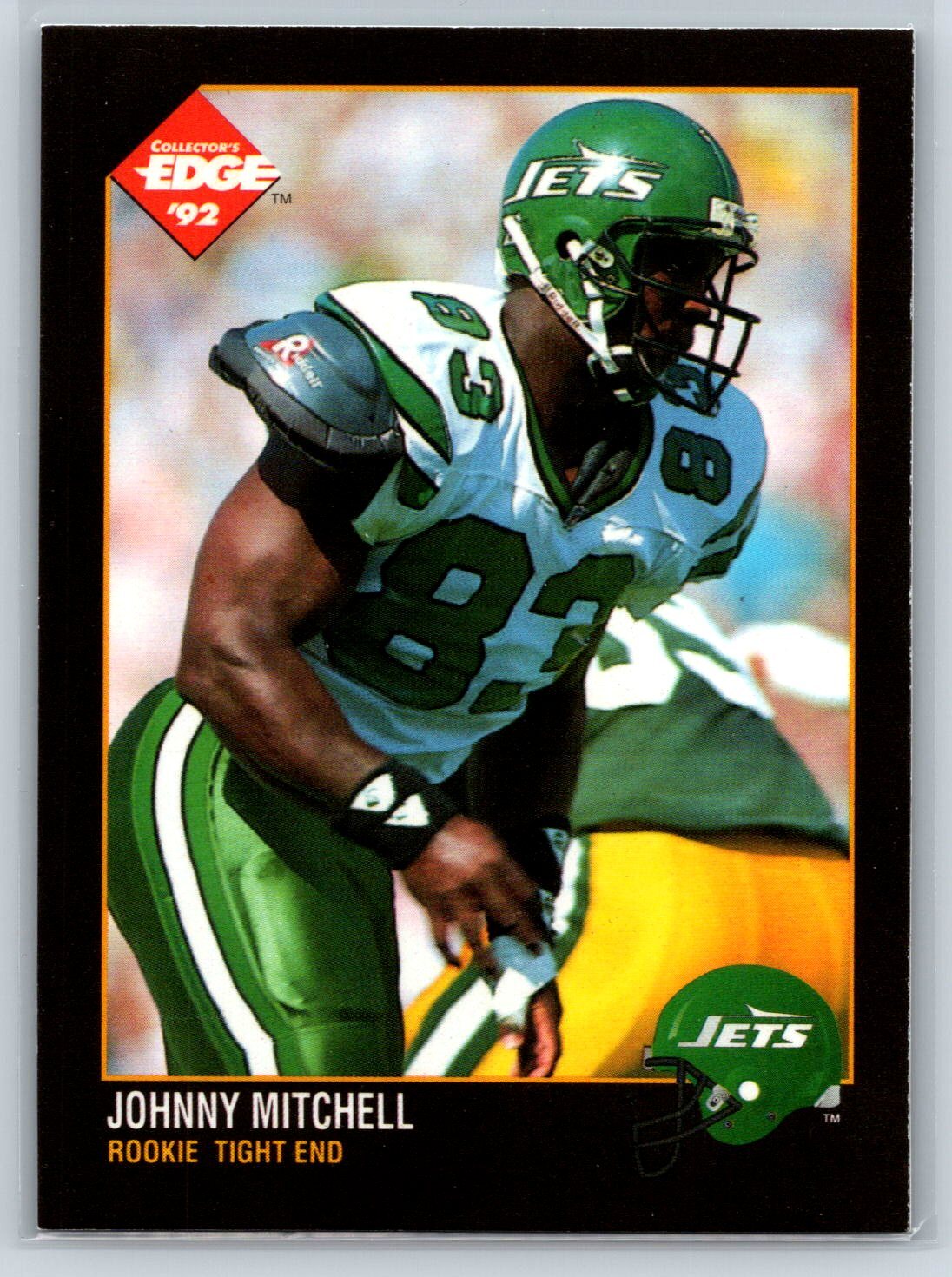 1992 Collector's Edge Johnny Mitchell Rookie New York Jets RC #212