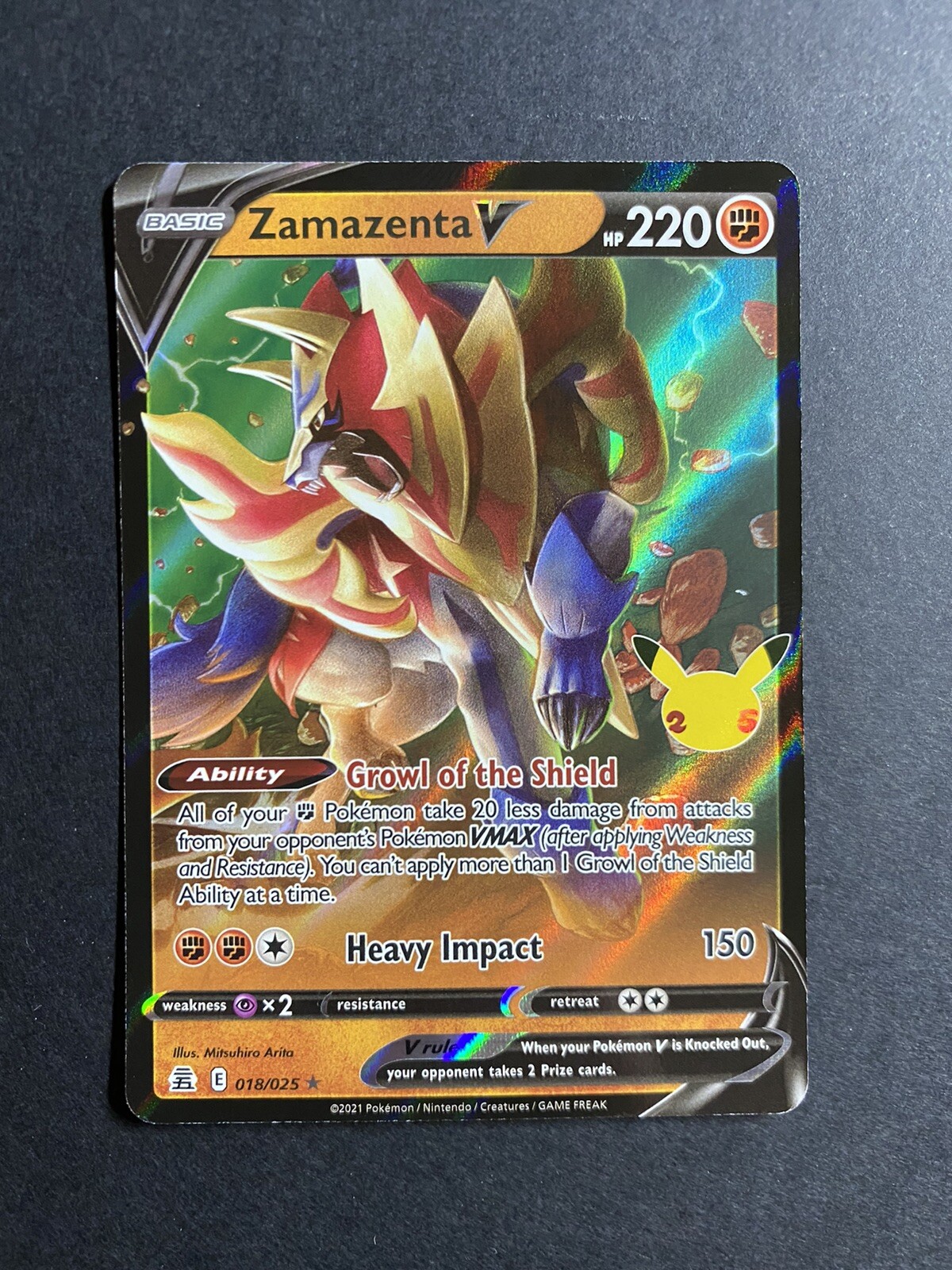 Pokémon 25th Anniversary Celebrations Zamazenta V - 18/25
