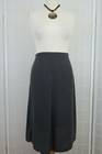 Agnes b. Paris Skirt Size 38 UK 10 Brown 100% Linen Midi A Line