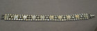 Vintage WEISS Silver Tone Crystal Rhinestone Tennis Bracelet 7"