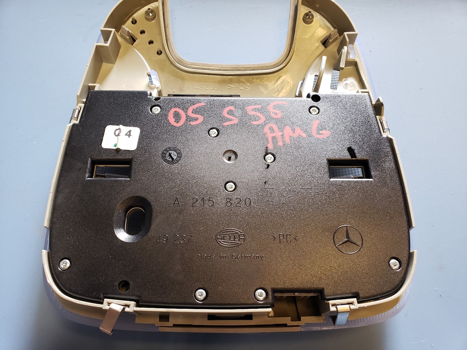 Mercedes-Benz Overhead Console Dome Light & Sunroof Switch – W215 W220 S430 S500 CL500