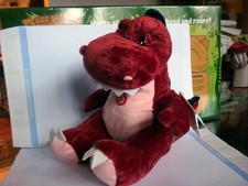 DINOSAURO DRAGO PUPAZZO peluche CHE RUGGISCE regalo originale gioco giocattolo