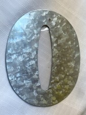New 5" Galvanized Metal Tin Letter "0" With Hanger Crafts/Home Wall Decor