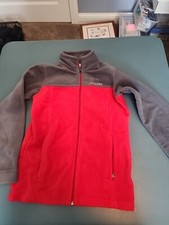 Columbia Unisex Youth Granite Mountain Gary Red Fleece Jacket Size L