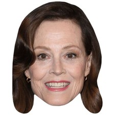 Sigourney Weaver Lipstick Celebrity Mask, Flat Card Face