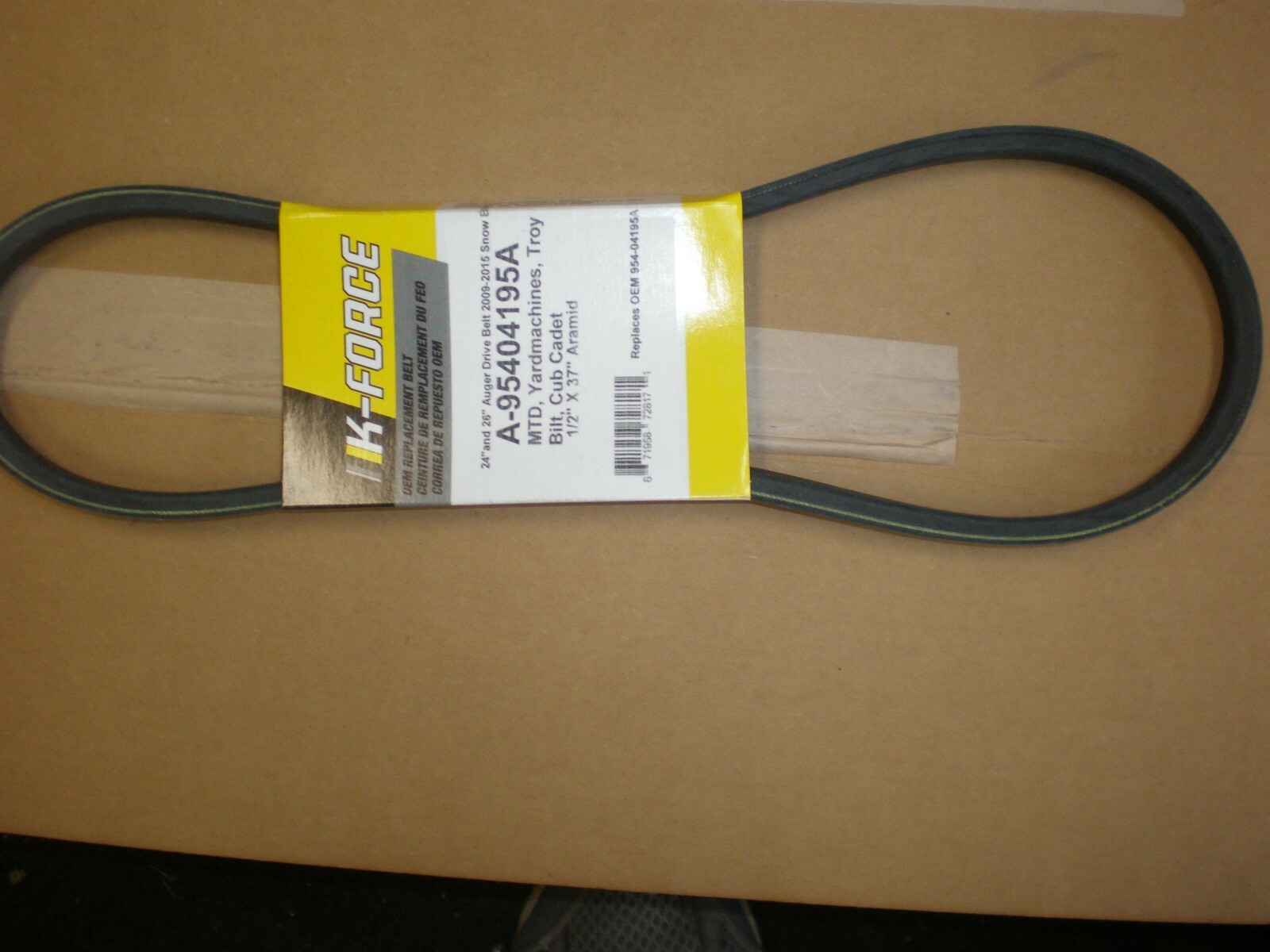 Aramid V-Belt For Cub Cadet & Troy Bilt – Replaces 954-0241A, GW-W5L350 (5/8" X 35")