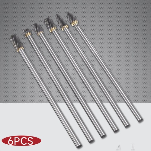 6pcs 85HRA Cylinder Head Porting Kit Tungsten Carbide Burr Die Grinder Bits - Picture 11 of 13