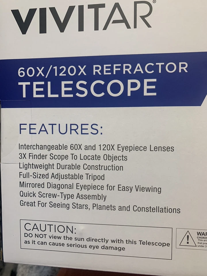 Vivitar TEL-50600 50mm Refractor Telescope - Image 3 of 4