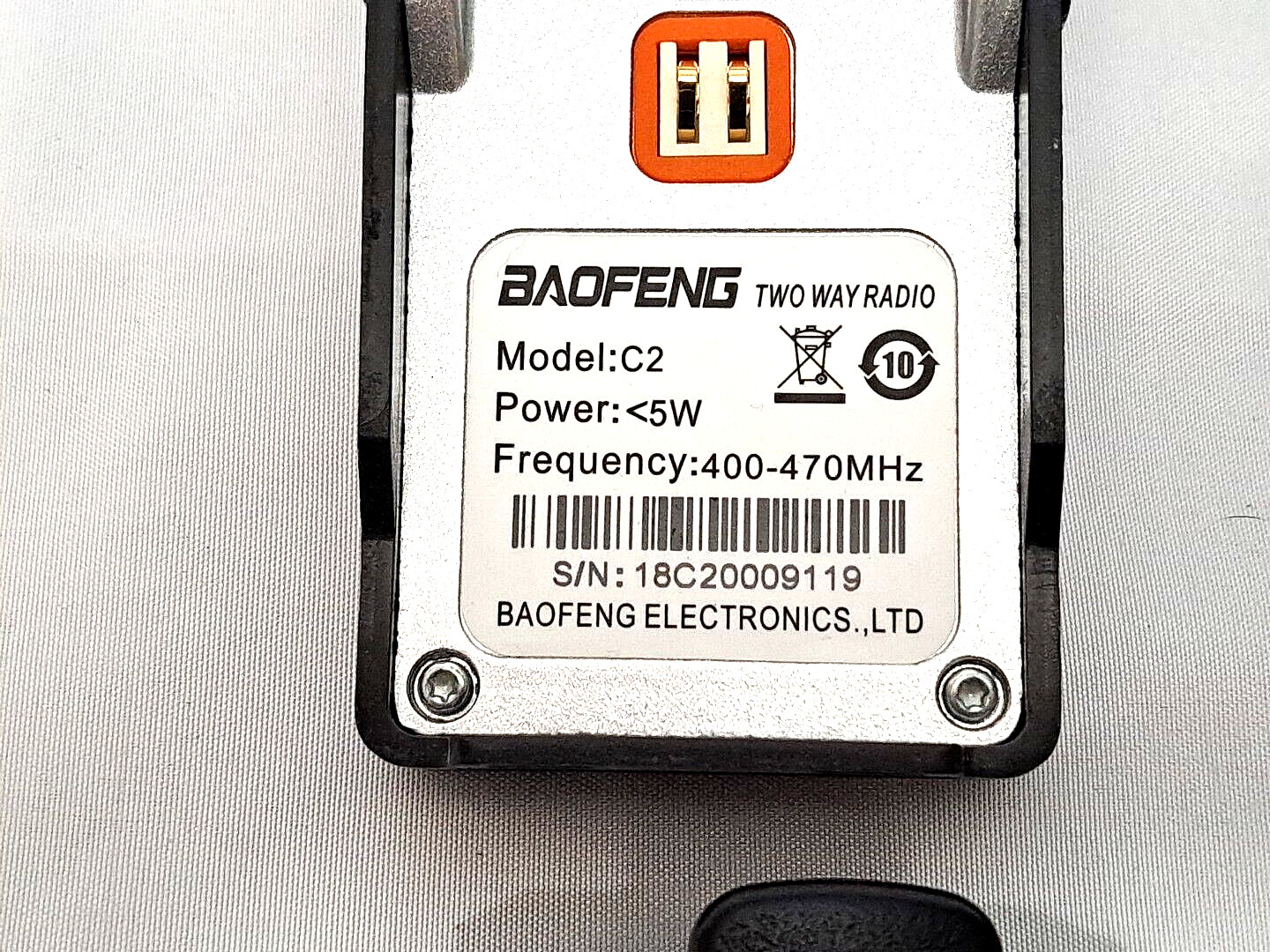 Lot Of 3 Baofeng Two Way Radios Model C2 With Charging Docks 1-2 Miles Radius