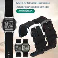 Silicone Watch Strap for Casio AE1200WH 1300 A159 A168 F91 W219 22mm Rubber Band