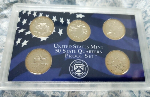 2002 S United States Mint "50 State Quarters" Proof Set w/Box & COA - Picture 4 of 4