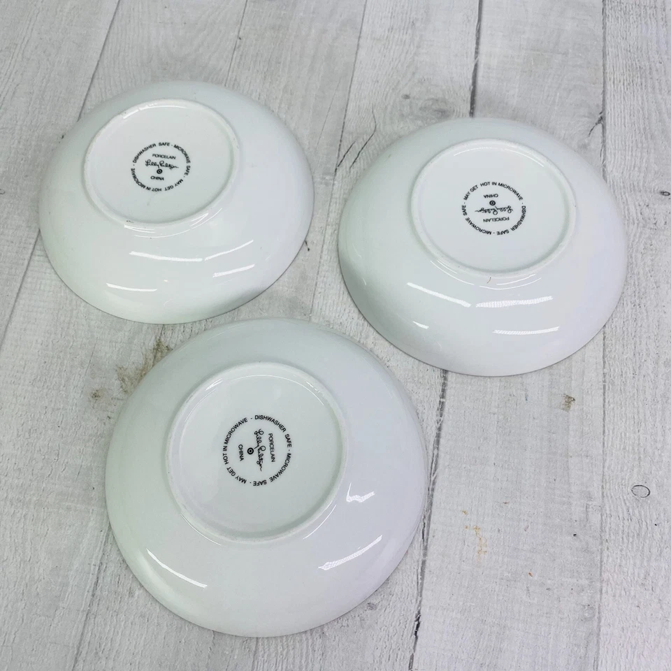 Juego de 3 cuencos de postre de frutas de porcelana con adornos dorados coloridos Lilly Pulitzer Target XXO Foto 4 de 4